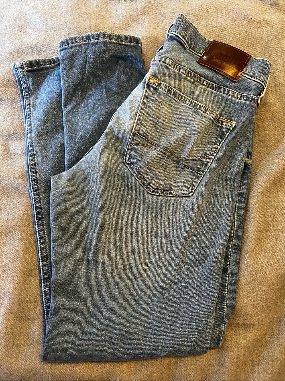 Hollister Light Blue Straight Leg Denim Jeans